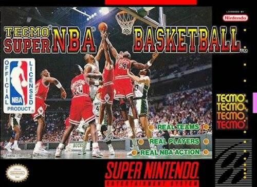 【中古】北米版 スーパーファミコン SNES Tecmo Super NBA Basketball テクモスーパーNBAバスケットボール