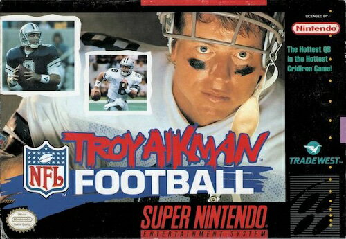 【中古】北米版 スーパーファミコン SNES Troy Aikman Football トロイ エイクマン フットボール アメフト