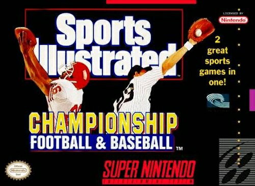 【中古】北米版 スーパーファミコン SNES Sports Illustrated Championship Football/Baseball フットボール&ベースボール