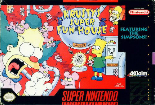 【中古】北米版 スーパーファミコン SNES Simpsons Krusty's Super Fun house シンプソンズ