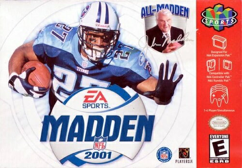 【中古】北米版 Madden 2001 プロフットボール NINTENDO 64 N64 【中古】北米版 Madden 2001 プロフットボール NINTENDO 64 N64