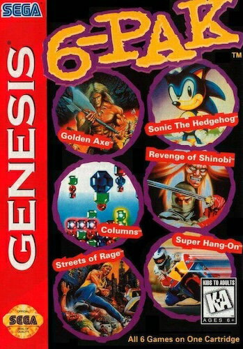 【中古】北米版 海外版 メガドライブ SEGA Genesis 6-Pak ジェネシス6-パック セガ ジェネシス GENESIS
