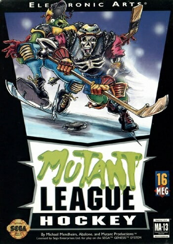 【中古】北米版 海外版 メガドライブ SEGA Mutant League Hockey ホッケー セガ ジェネシス