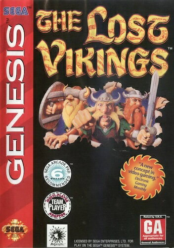 【中古】北米版 海外版 メガドライブ SEGA Lost Vikings バイキングの大迷惑 セガ ジェネシス GENESIS