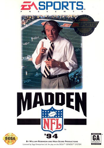 【中古】北米版 海外版 メガドライブ SEGA Madden NFL 94 NFL プロフットボール 94 セガ ジェネシス GENESIS