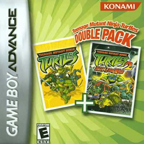 【中古】北米版 GBA Teenage Mutant Ninja Turtles Double Pack ニンジャ タートルズ ゲームボーイアドバンス