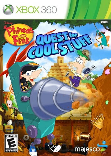 【中古】北米版 海外版 Xbox360 Phineas and Ferb Quest for Cool Stuff フィニアスとファーブ