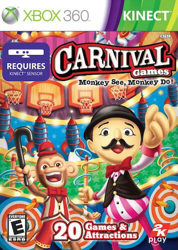 【中古】北米版 海外版 Xbox360 Carnival Games Monkey See Monkey Do カーニバル ゲーム