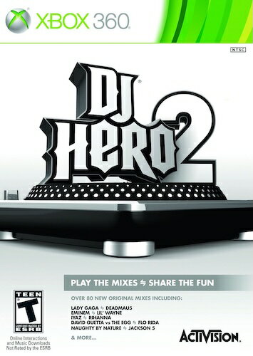 【中古】北米版 海外版 Xbox360 DJ Hero 2