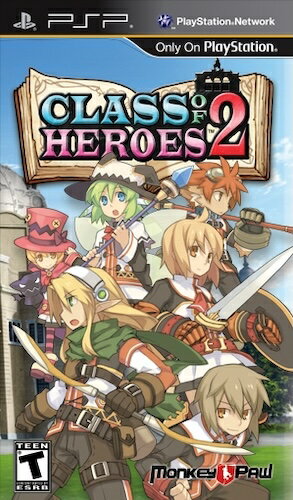 【中古】北米版 海外版 PSP Class of Heroes 2 剣と魔法と学園モノ。 【中古】北米版 海外版 PSP Class of Heroes 2 剣と魔法と学園モノ。