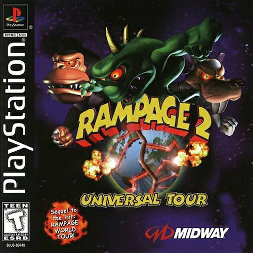 【中古】北米版 海外版 PS1 Playstation 1 プレイステーション Rampage 2 Universal Tour ランページ2 ユニバーサル・ツアー