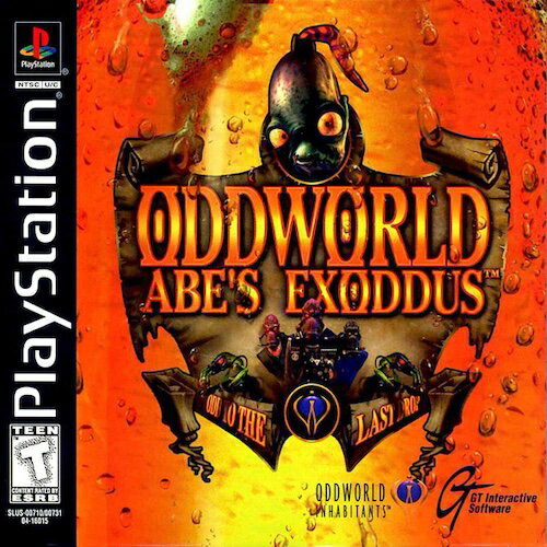 【中古】北米版 海外版 PS1 Playstation 1 プレイステーション Oddworld Abe's Exoddus エイブ '99