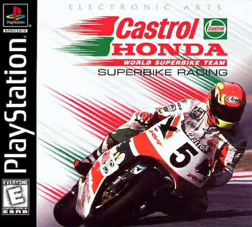 【中古】北米版 海外版 PS1 Playstation 1 プレイステーション Castrol Honda Superbike Racing スーパーバイク レーシング