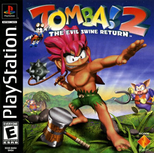 【中古】北米版 海外版 PS1 Playstation 1 プレイステーション Tomba 2 The Evil Swine Return トンバ! ザ・ワイルドアドベンチャー