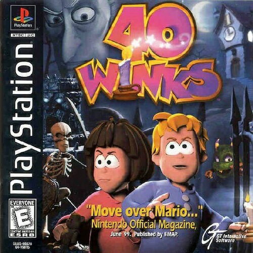 【中古】北米版 海外版 PS1 Playstation 1 プレイステーション 40 Winks