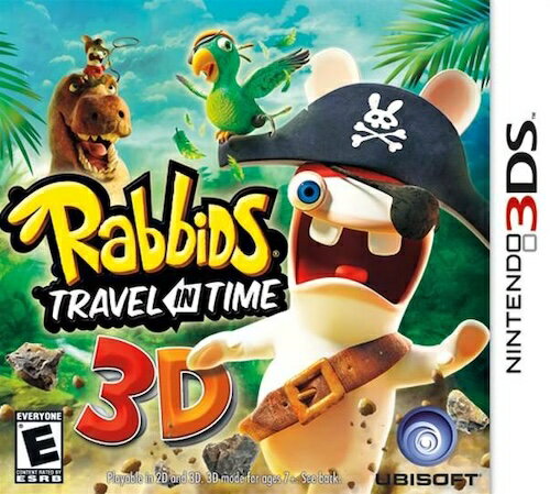 【中古】北米版 海外版 Nintendo 3DS Raving Rabbids Travel in Time 3D