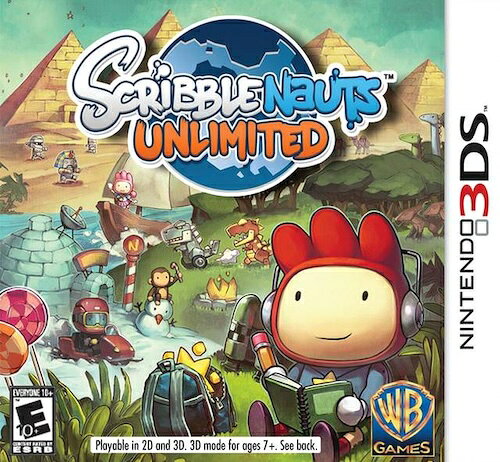 【中古】北米版 海外版 Nintendo 3DS Scribblenauts Unlimited スクリブルノーツ