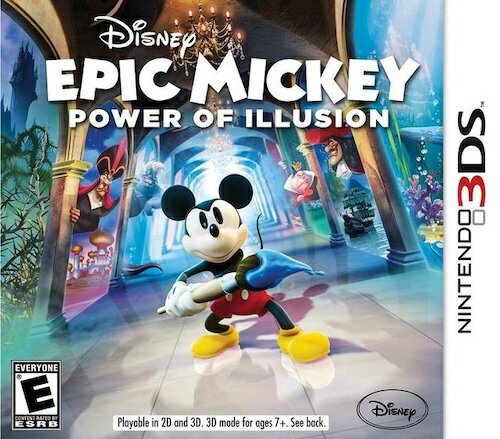 【中古】北米版 海外版 Nintendo 3DS Epic Mickey Power of Illusion エピック ミッキー パワー オブ イリュージョン