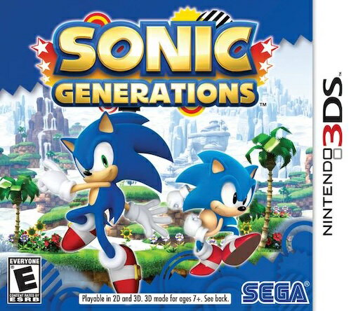 【中古】北米版 海外版 Nintendo 3DS Sonic Generations ソニック ジェネレーションズ