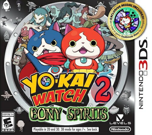 【中古】北米版 海外版 Nintendo 3DS Yo-Kai Watch 2 Bony Spirits 妖怪ウォッチ2