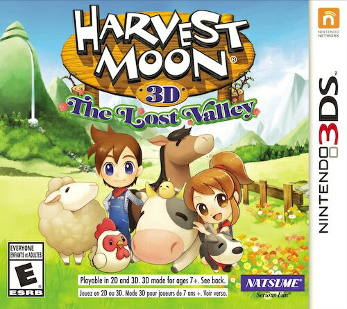 【中古】北米版 海外版 Nintendo 3DS Harvest Moon 3D The Lost Valley 牧場物語