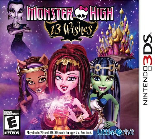 【中古】北米版 海外版 Nintendo 3DS Monster High 13 Wishes モンスターハイ