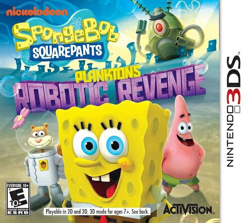【中古】北米版 海外版 Nintendo 3DS SpongeBob SquarePants Plankton's Robotic Revenge スポンジ・ボブ: プランクトンのロボティック・リベンジ