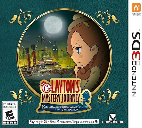 【中古】北米版 海外版 Nintendo 3DS Layton's Mystery Journey Katrielle and the Millionaires' Conspiracy レイトン ミステリージャーニー カトリーエイルと大富豪の陰謀