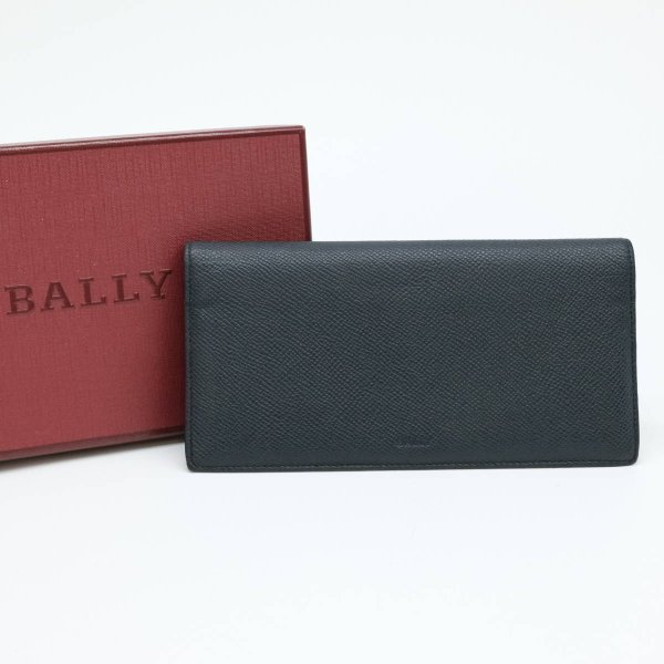 BALLY - 【お値引き】BALLY バリー 長財布 財布 BRIGO.B/367 ニューブルー ネイビー グリーン メンズ 紳士 レザー