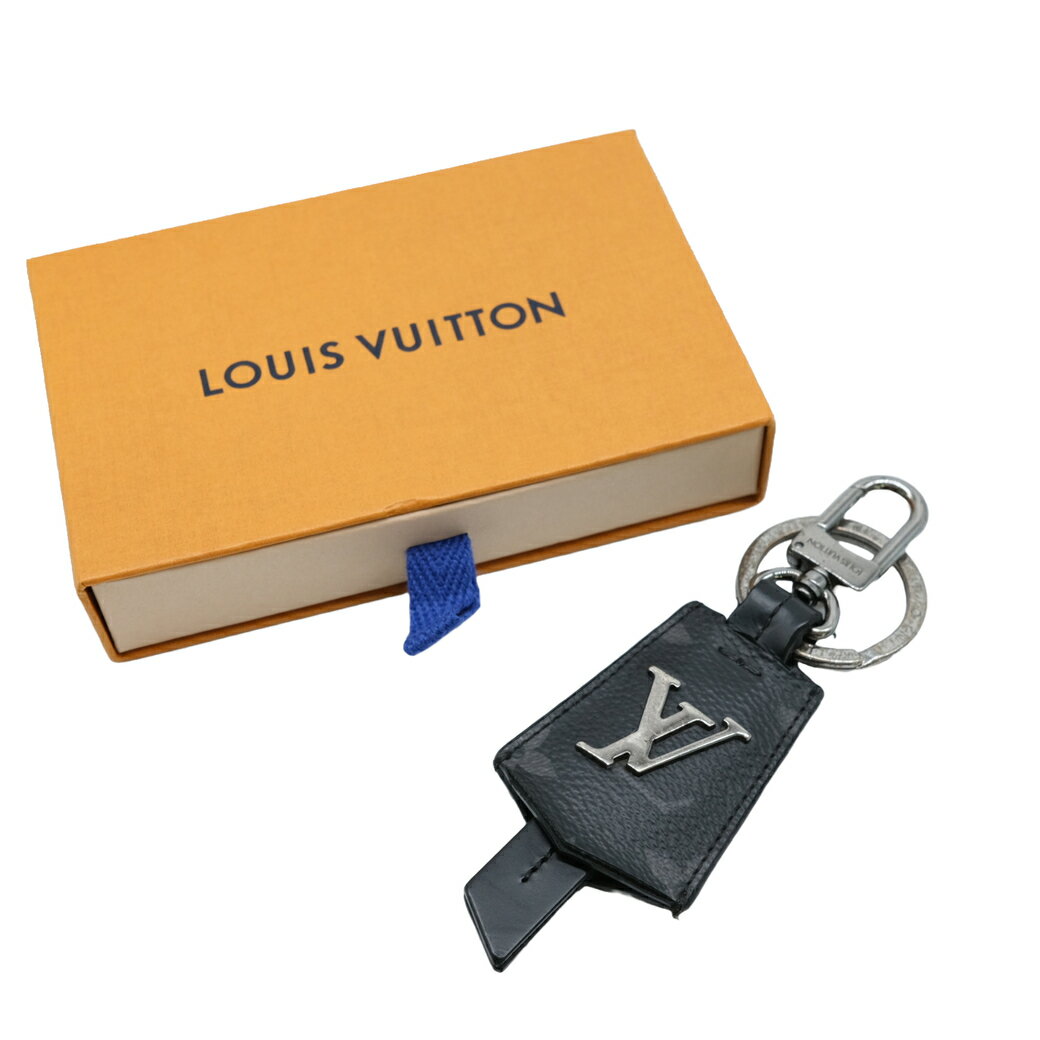 【お値引き】LOUIS VUITTON ルイヴィトン モノグラム エクリプス ポルトクレ クロッシュ クレ バッグチャーム キーホルダー ブラック M63620