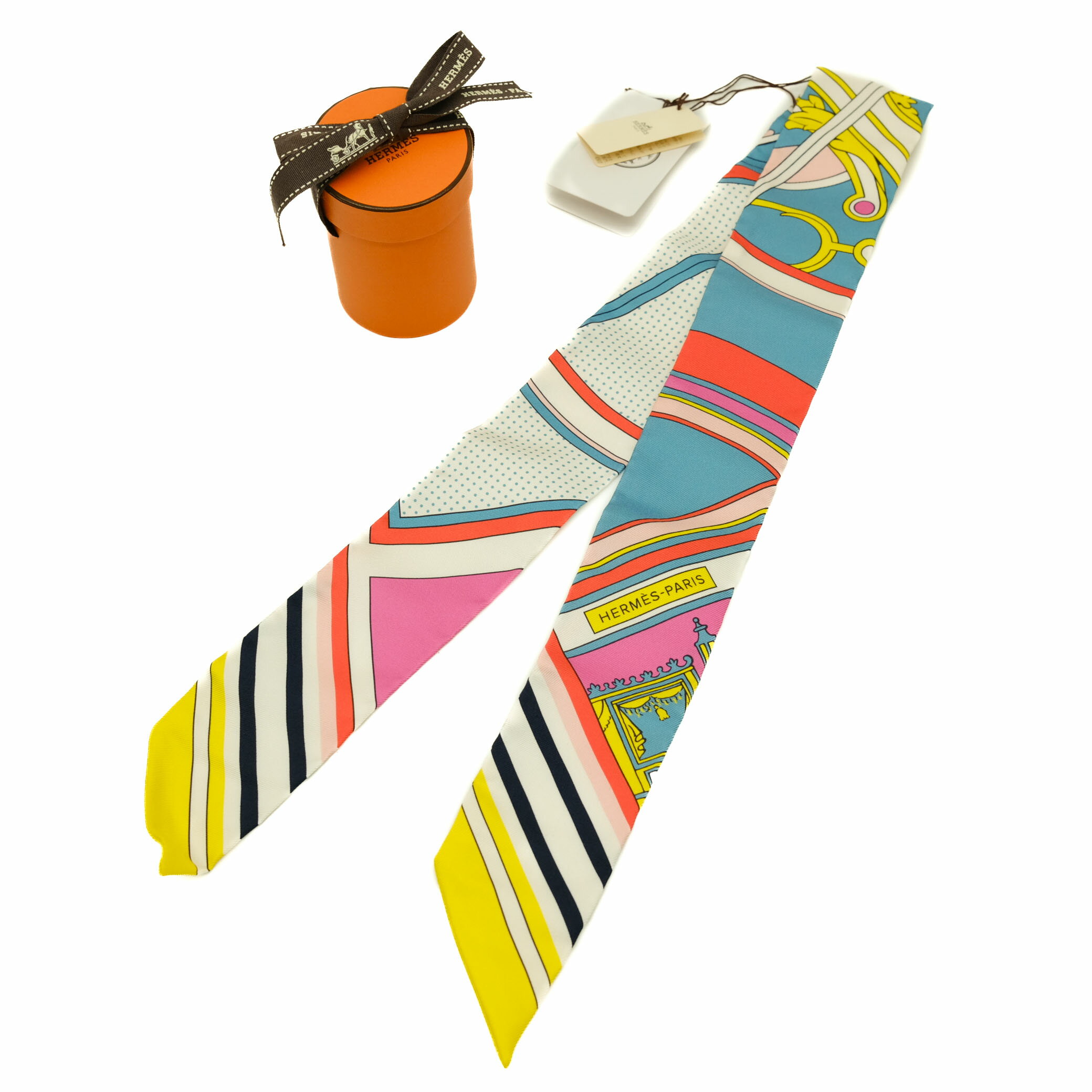 【お値引き】【未使用品】HERMES エルメス スカーフ ツイリー ジョージ・ワシントンの馬車 Wa ...