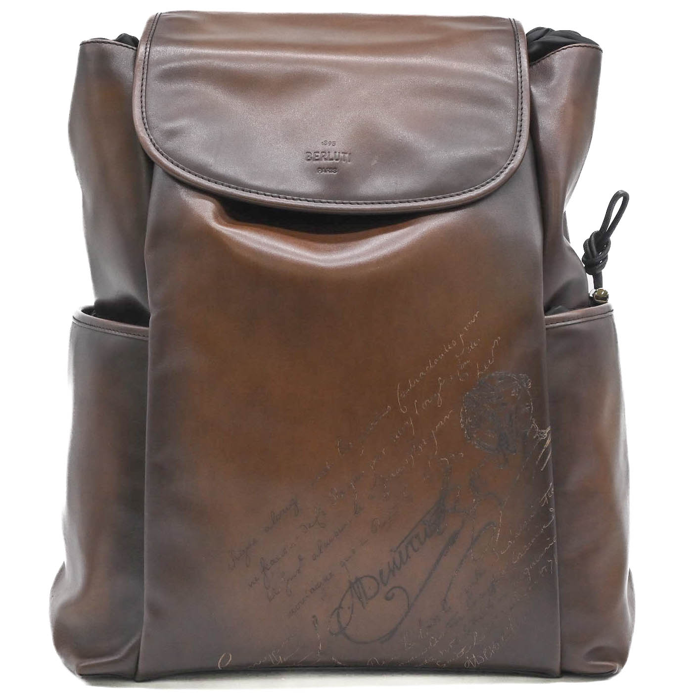 Rakuten - 【お値引き】【美品】Berluti ベルルッティ Horizon ホライゾン スクリット デイアウト カリグラフィ レザー バックパック リュックサック ブラウン 茶