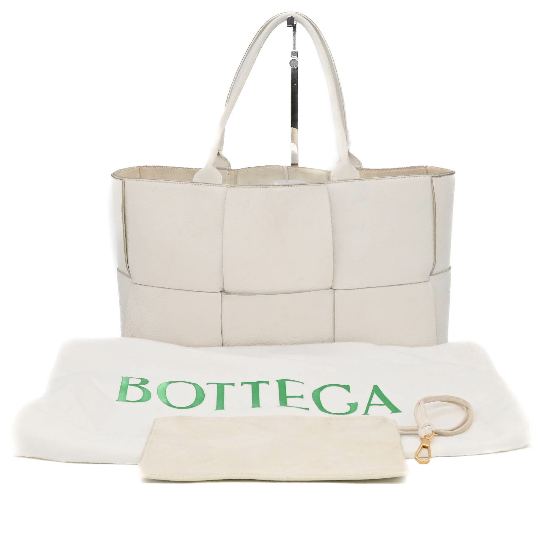 【お値引き】BOTTEGA VENETA ボッテガ ヴェネタ ミディアム アルコ トートバッグ ホワイト 白 609175 レディース