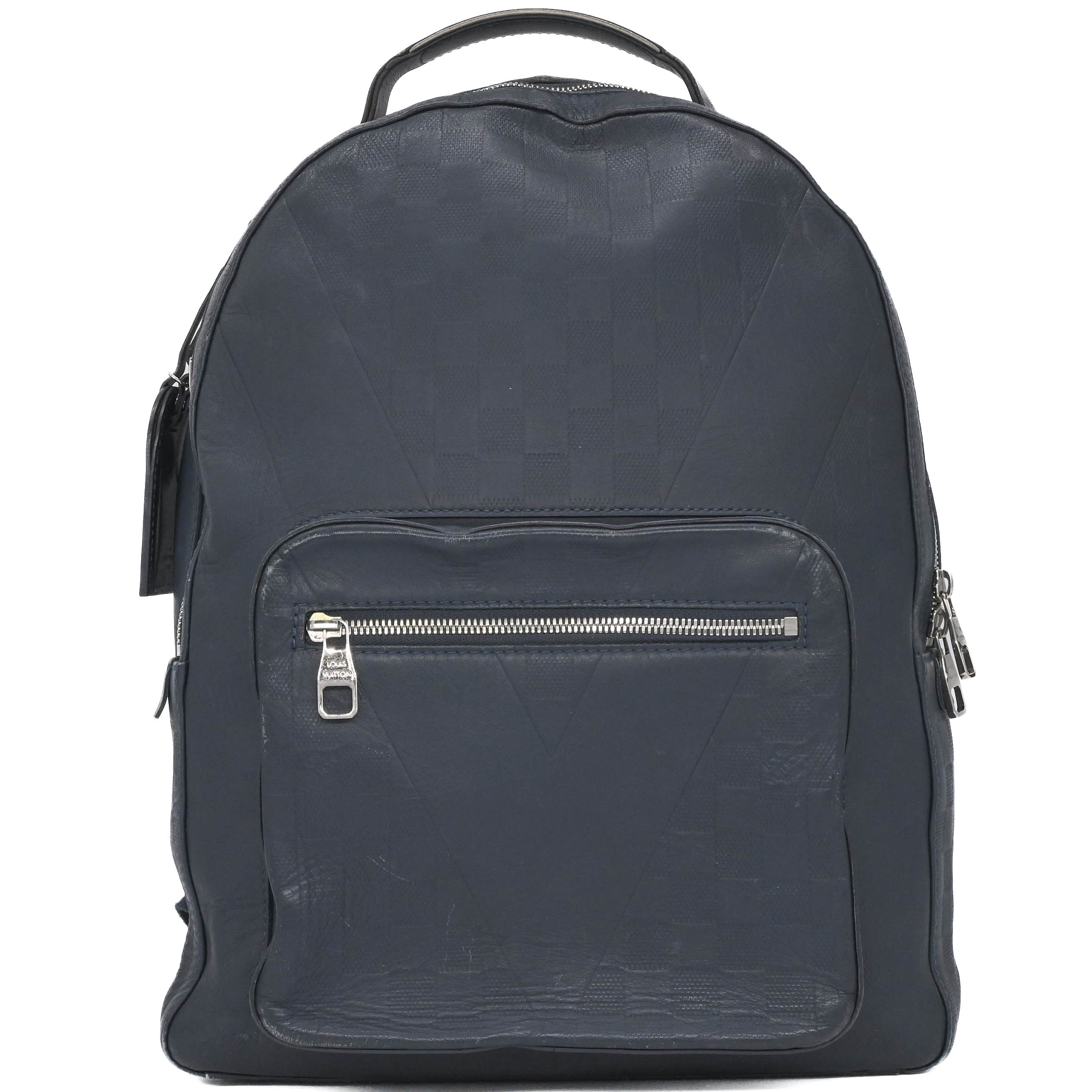 LOUIS VUITTON - 【お値引き】LOUIS VUITTON ルイヴィトン ジョッシュ ダミエ アンフィニ リュック デイパック LVカップ ネイビー N41613 DR0196