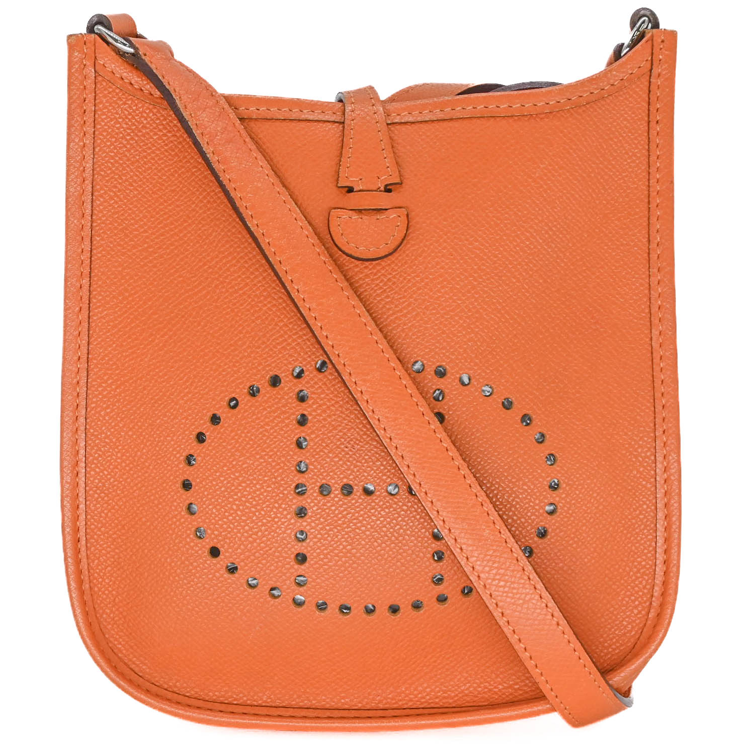 Rakuten - HERMES エルメス エヴリン TPM ショルダーバッグ レザー ヴォーエプソン オレンジ レディース ♯□H