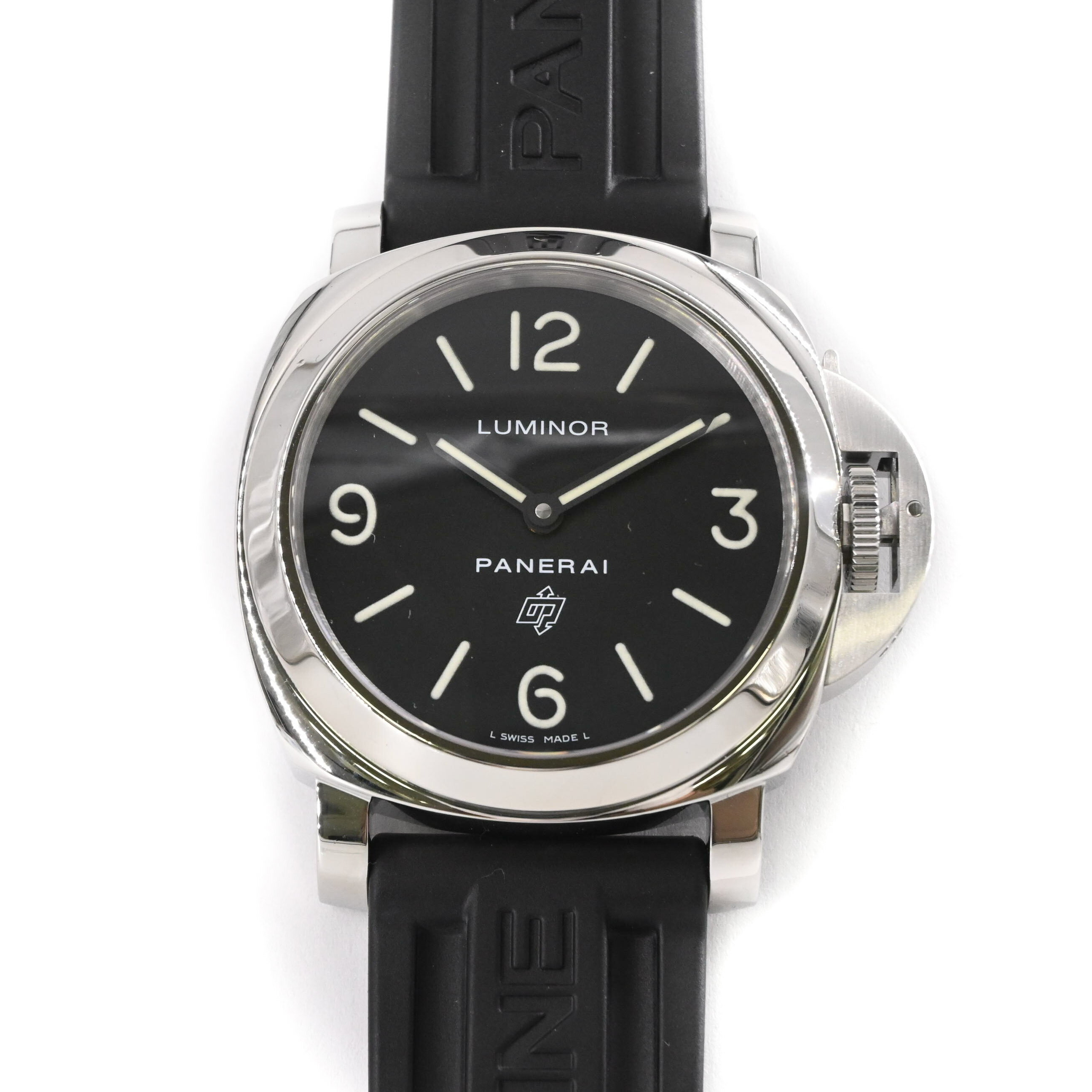 【新品仕上げ済み】パネライ PANERAI ルミノール 自動巻き 手巻き メンズ 時計 ブラック文字 ...