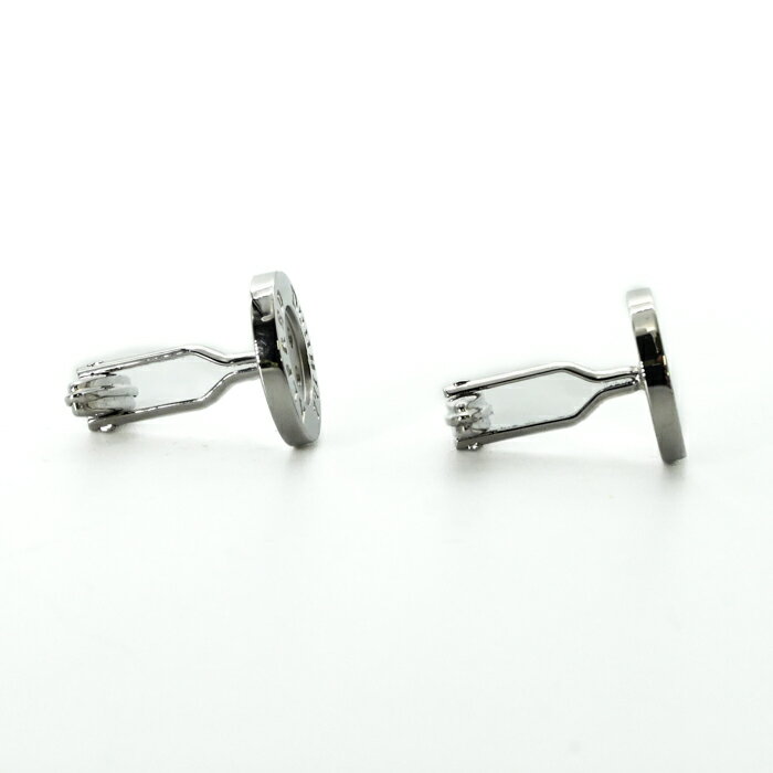 【美品】dunhill ダンヒル カフス カフリンクス アクセサリー ボタン柄 メンズ シルバー SV925