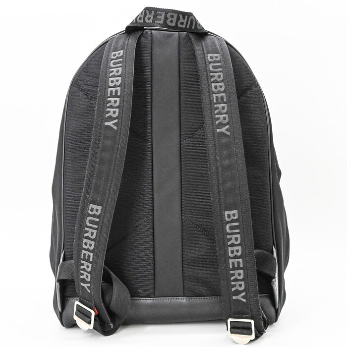 美品 BURBERRY バーバリー ロンドン バックパック リュック JETT ロゴプリント ナイロン メンズ ブラック 黒 シ src2021-10004935 ブランド買取販売SRC サンプル画像3