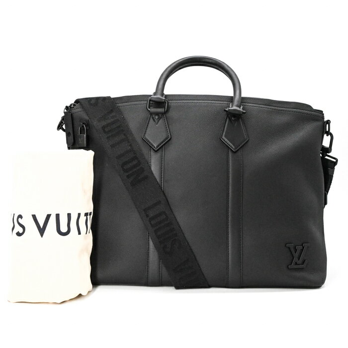 Rakuten - 【美品】LOUIS VUITTON ルイ ヴィトン LVアエログラム ロックイット トート ショルダーバッグ 2way レザー 黒 ブラック メンズ レディース M59158 ICチップ