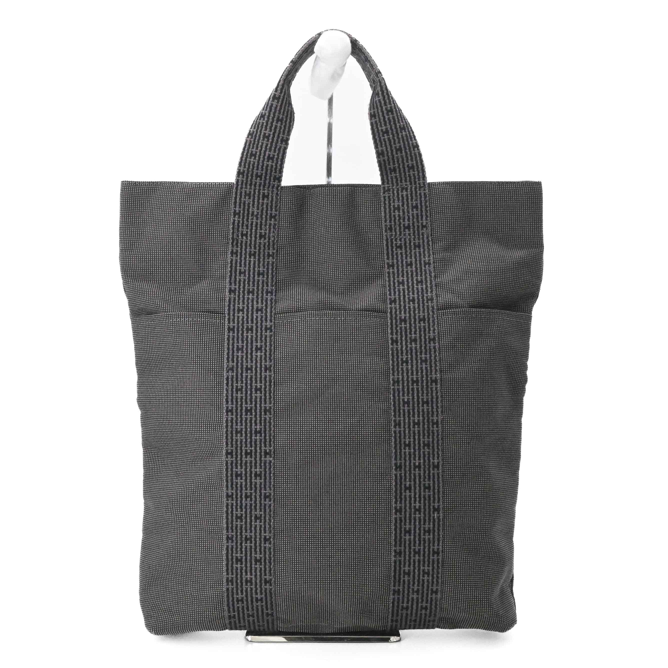 Rakuten - 【お値引き】【美品】HERMES エルメス エールライン カバス トートバッグ ハンドバッグ キャンバス グレー