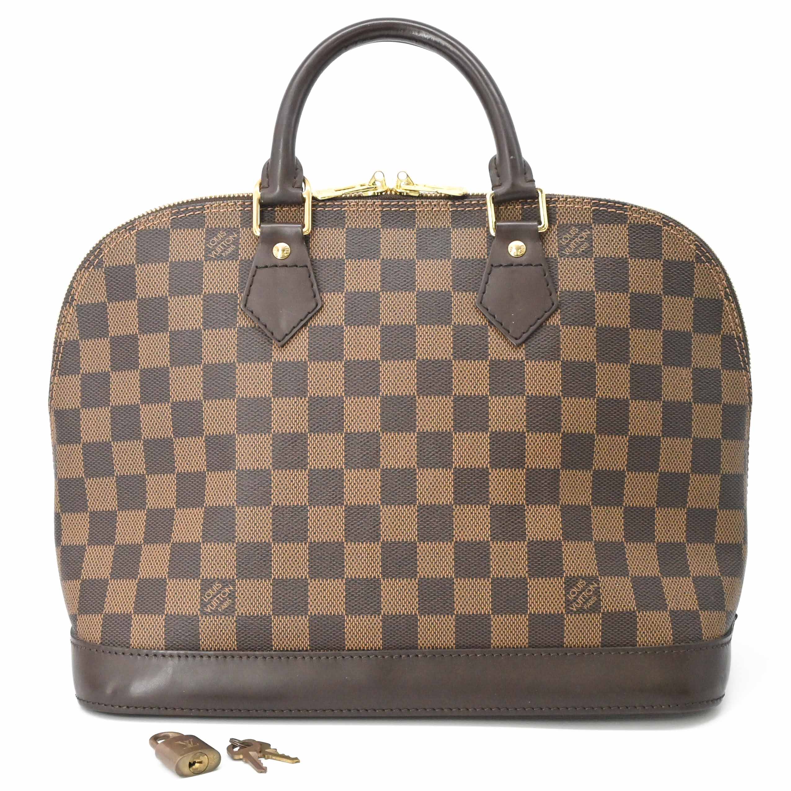 Rakuten - 【未使用品】LOUIS VUITTON ルイ・ヴィトン ダミエ・エベヌ アルマ ハンドバッグ ブラウン 茶 N51131