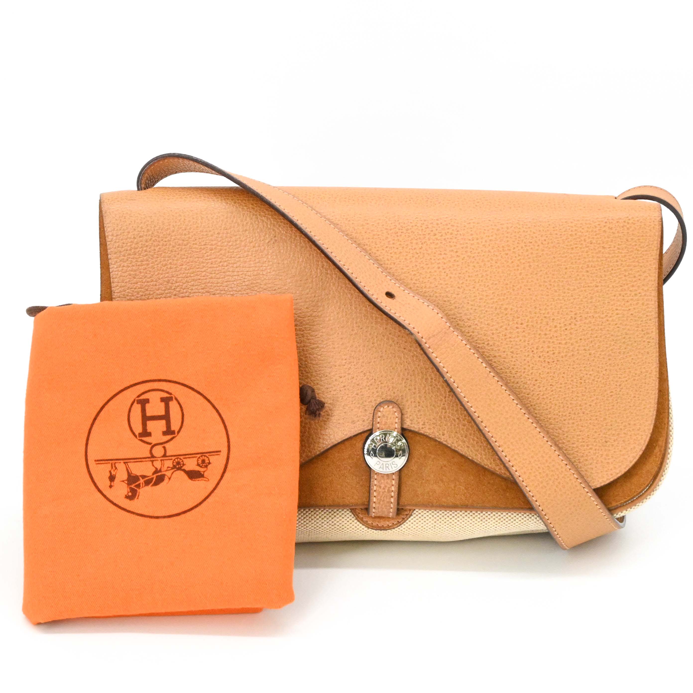 Rakuten - 【美品】HERMES エルメス サックコロラドMM トワルアッシュ ヴェッシュリエージュ ショルダー ゴールド S金具 □I刻印