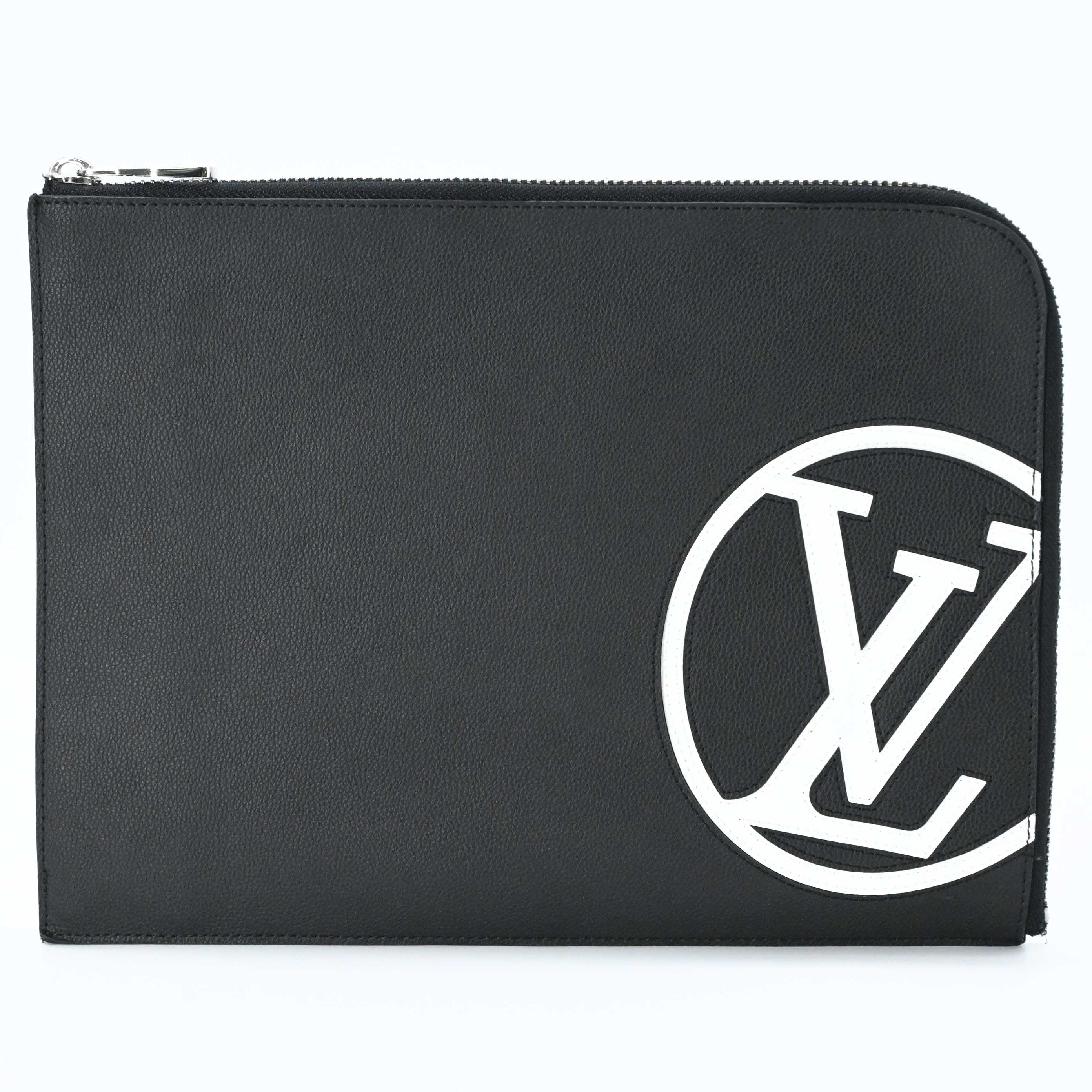 Rakuten - 【美品】LOUIS VUITTON ヴィトン ポシェットジュールGM トリヨン セカンドバッグ クラッチバッグ LVロゴ ブラック 黒 M67747