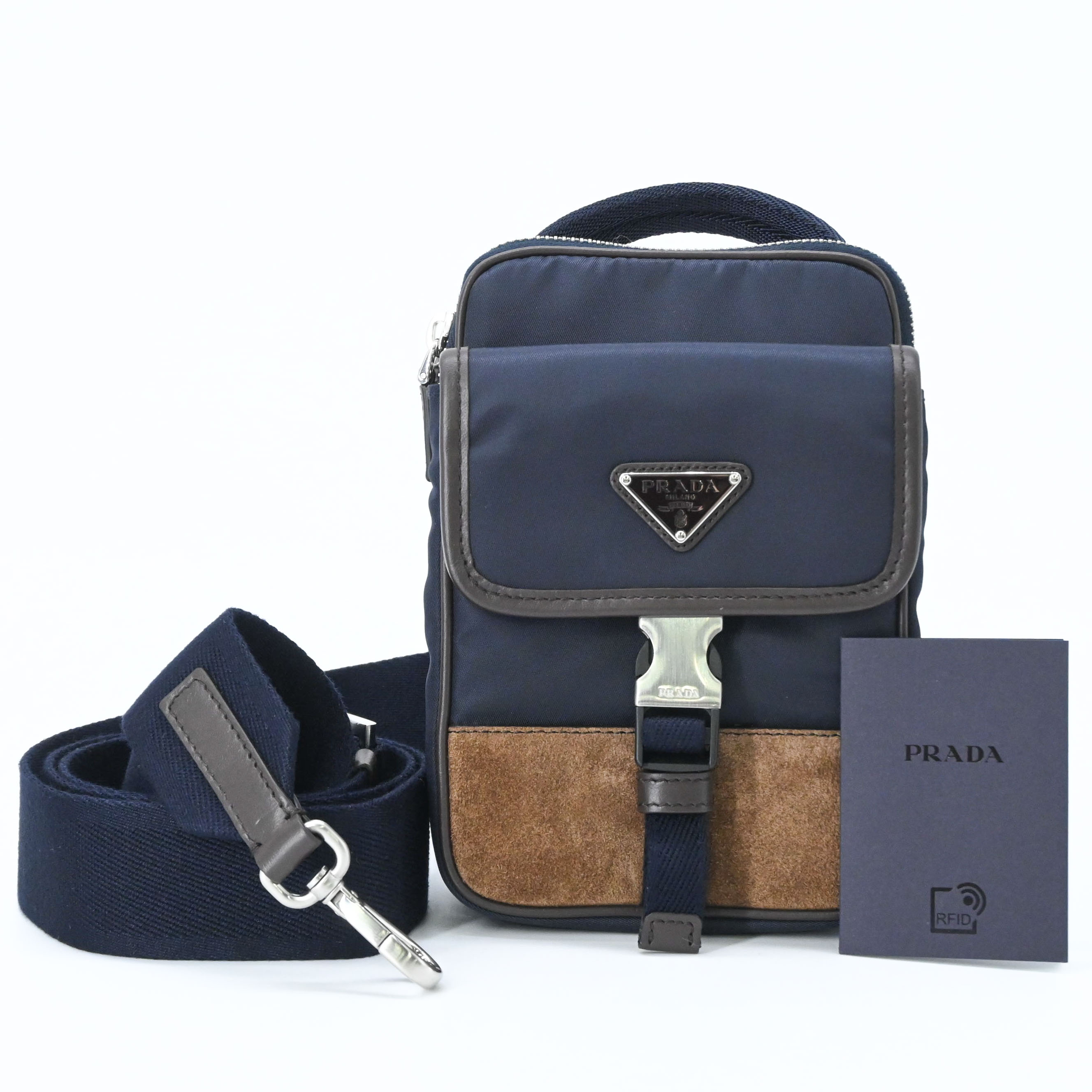 楽天市場】prada バッグ（カラーネイビー）（ショルダーバッグ