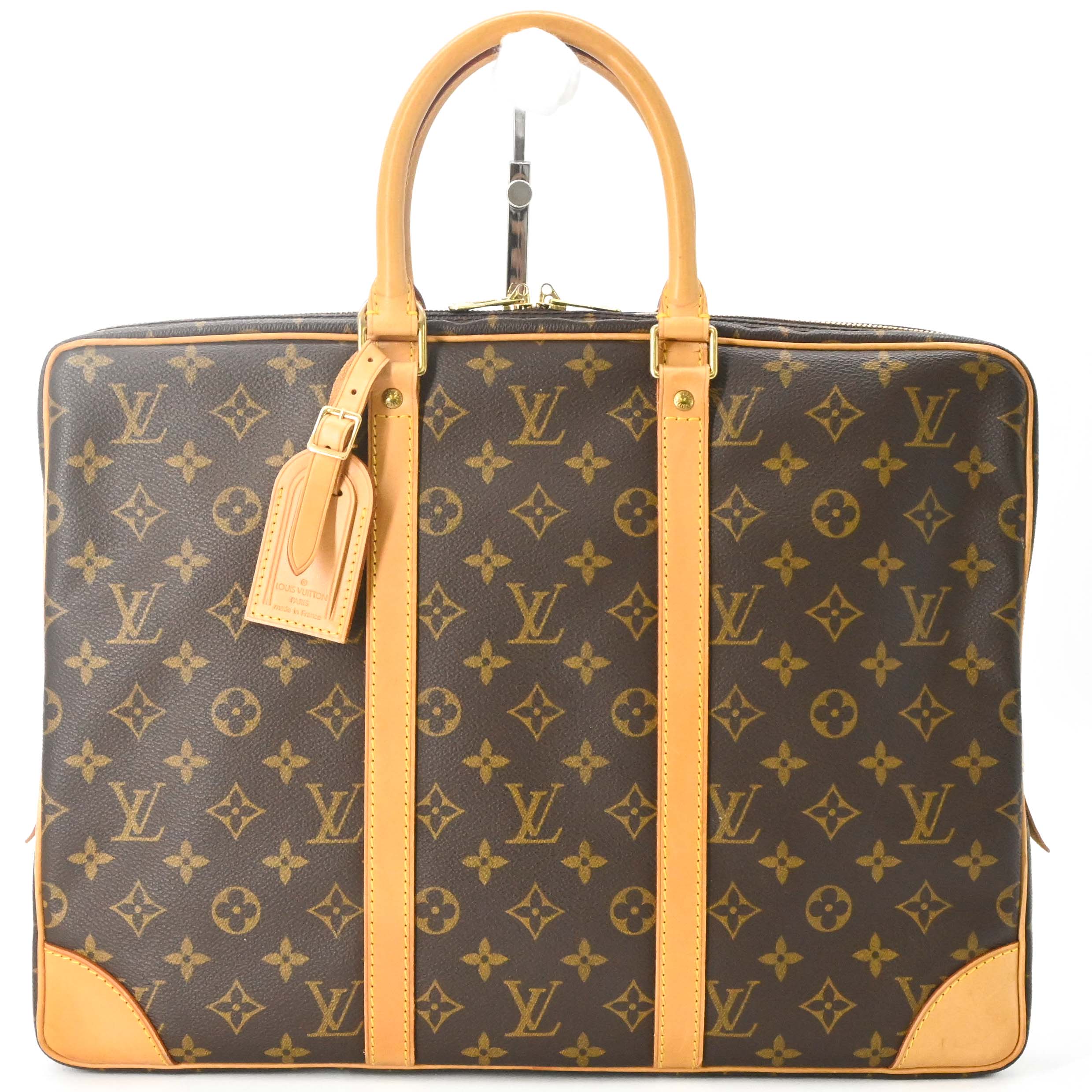 Rakuten - 【美品】LOUIS VUITTON ルイヴィトン モノグラム ポルト ドキュマン ヴォワヤージュ ビジネスバッグ ブリーフケース ブラウン 茶 メンズ M53361