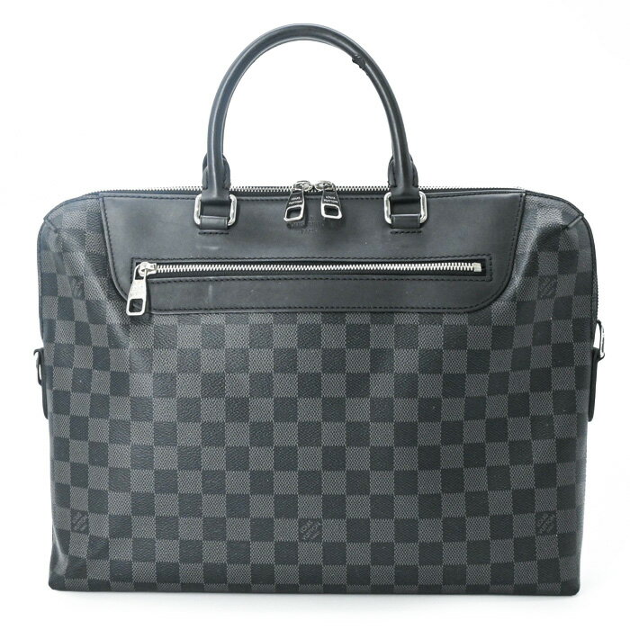 Rakuten - LOUIS VUITTON ヴィトン ダミエグラフィット ポルトドキュマン ジュール NM PDJ ビジネスバッグ ブリーフケース 書類鞄 ブラック N48260 ストラップ欠品
