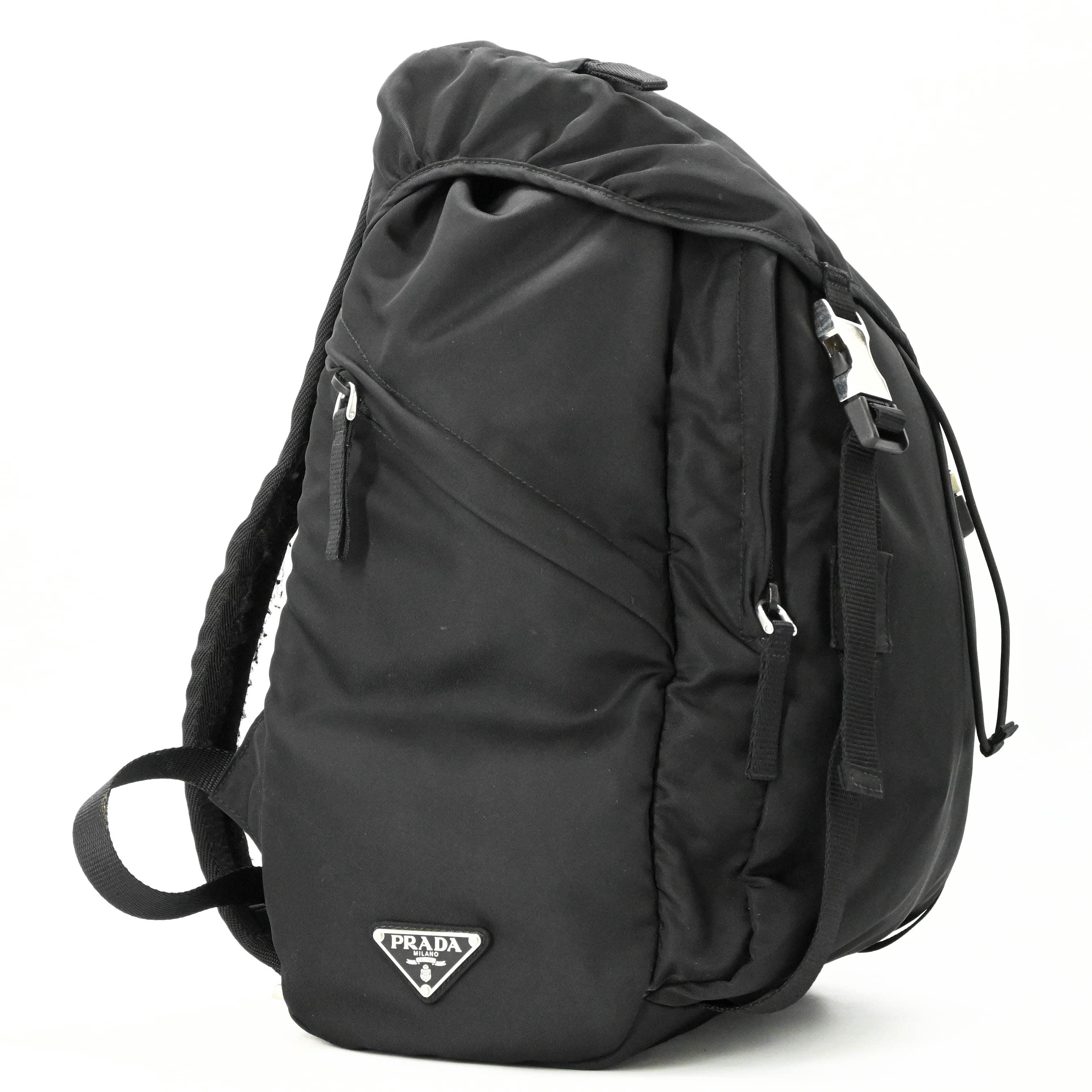 PRADA プラダ テスート ナイロン バックパック リュック ビジネス トライアングル ロゴ ブラック 黒 2VZ062 白タグ