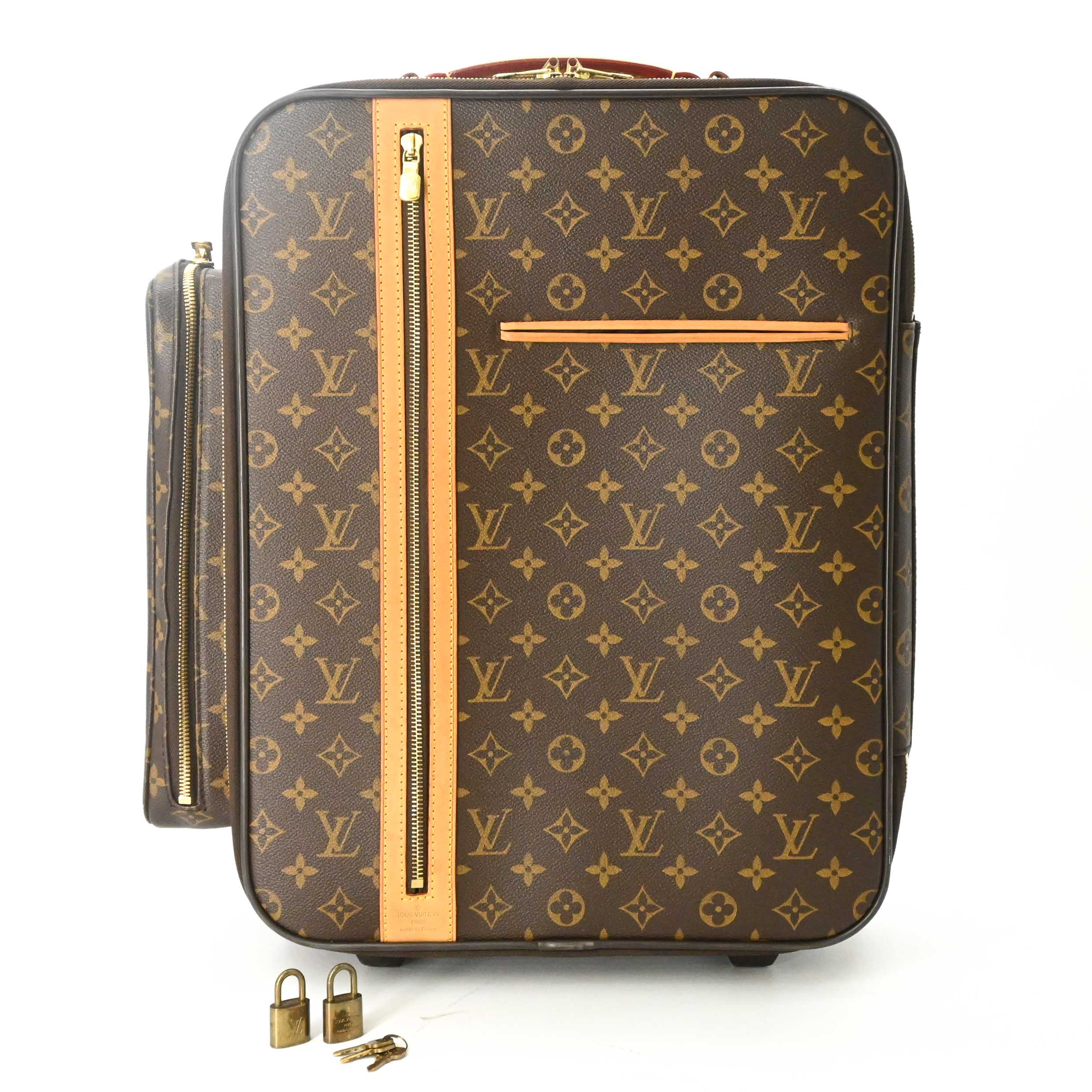 Rakuten - 【美品】LOUIS VUITTON ヴィトン モノグラム キャンバス トロリー50 キャリーケース スーツケース 旅行 ブラウン 茶 メンズ レディース M23259