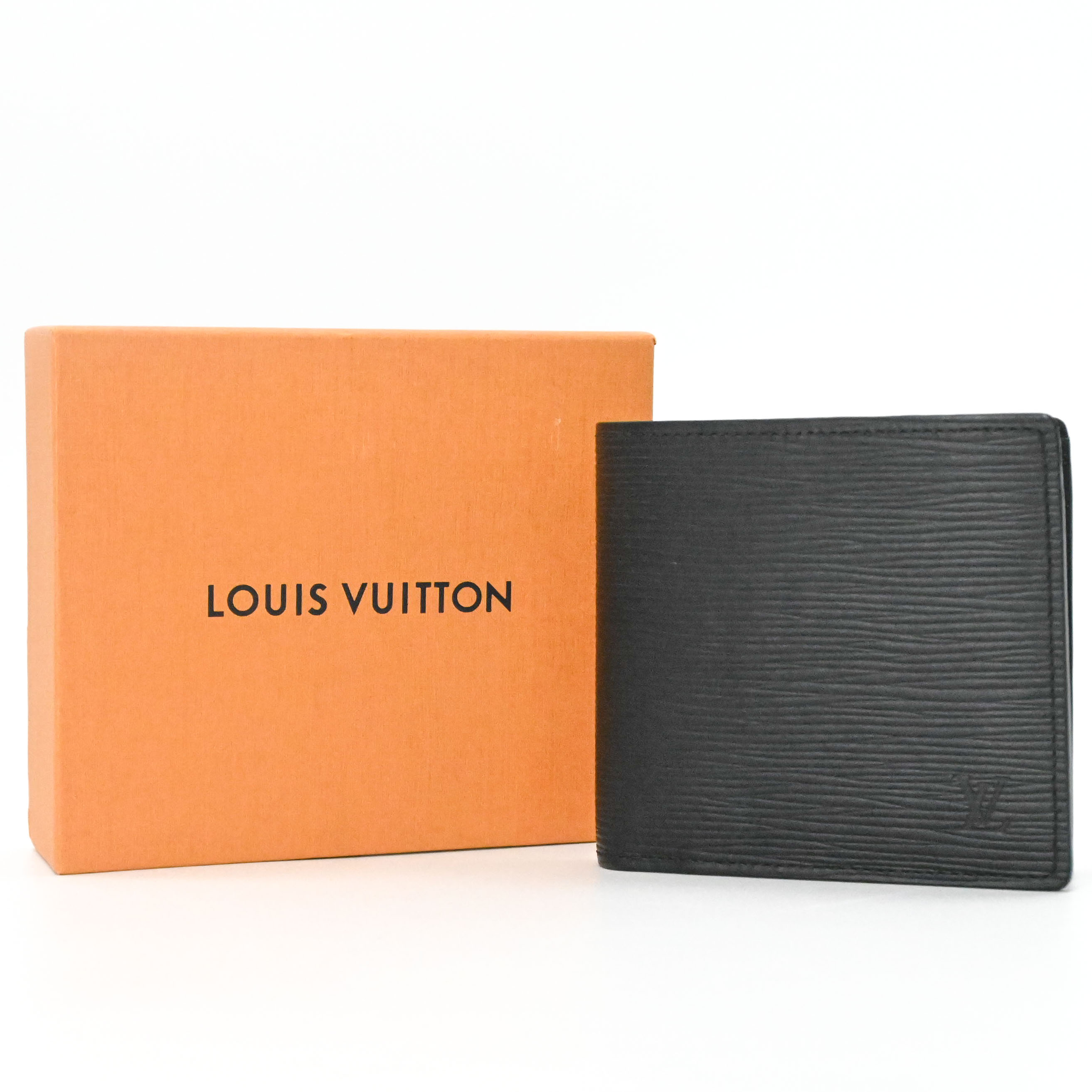 樂天商城 - 【美品】LOUIS VUITTON ルイ・ヴィトン ポルトフォイユ マルコNM エピ レザー 二つ折り財布 メンズ 黒 ブラック M62289
