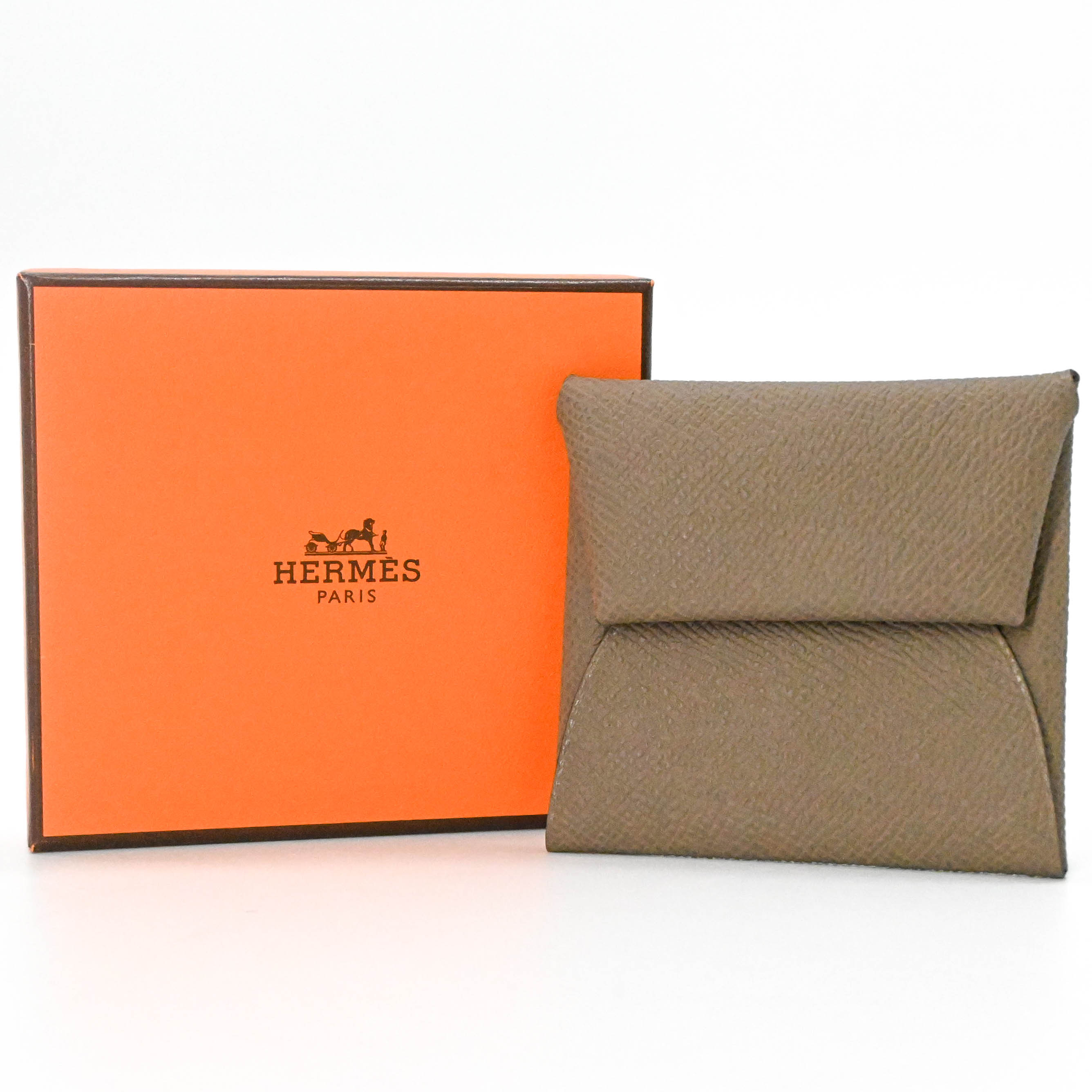 Rakuten - 【美品】HERMES エルメス バスティア ヴォーエプソン コインケース 小銭入れ ウォレット ベージュマルファ W刻印8